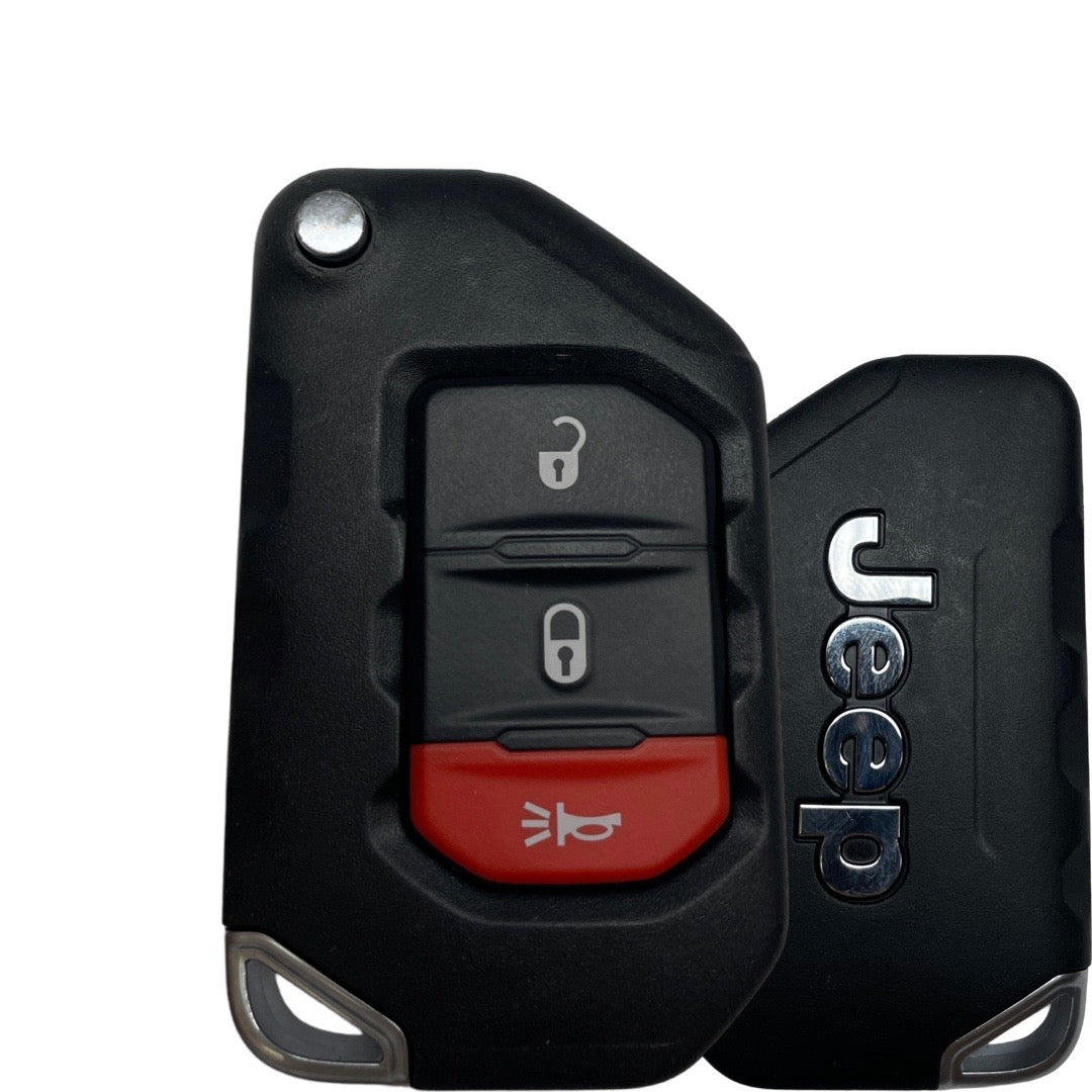 2018-2026 Jeep Wrangler / 3-Button Smart Flip Key / PN: 68416782AA / OHT1130261 / SIP22 (OEM Refurb)