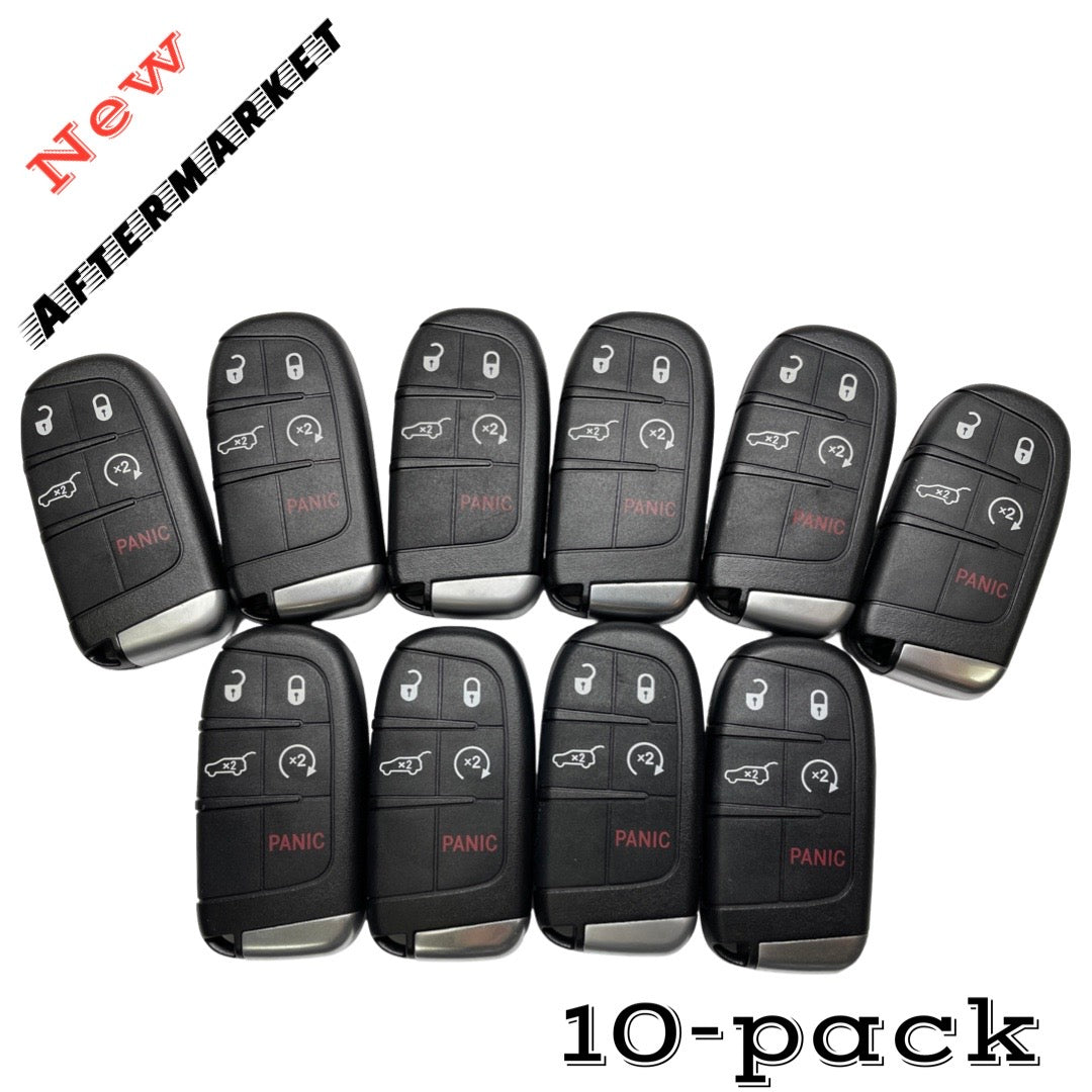 10x 2014-2022 DODGE JEEP / 5-BUTTON SMART KEY / PN: 5026676AH / M3N-40821302 (AFTERMARKET)