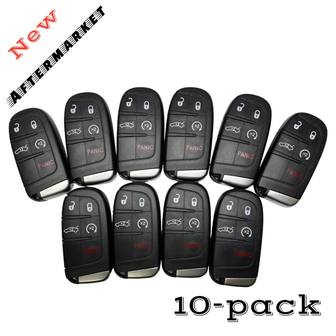 10x 2011-2020 DODGE CHRYSLER / 5-BUTTON SMART KEY / M3N-40821302 (AFTERMARKET)