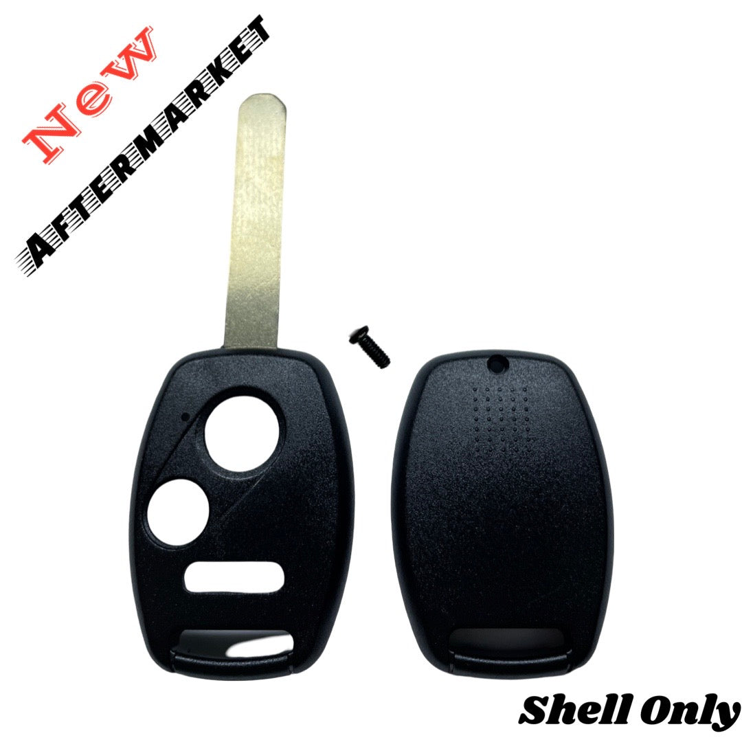 2002-2017 Honda / 3-Button Remote Head Key SHELL / HO01 / OUCG8D-380H-A, CWTWB1U545, CWTWBIU545 (AFTERMARKET)