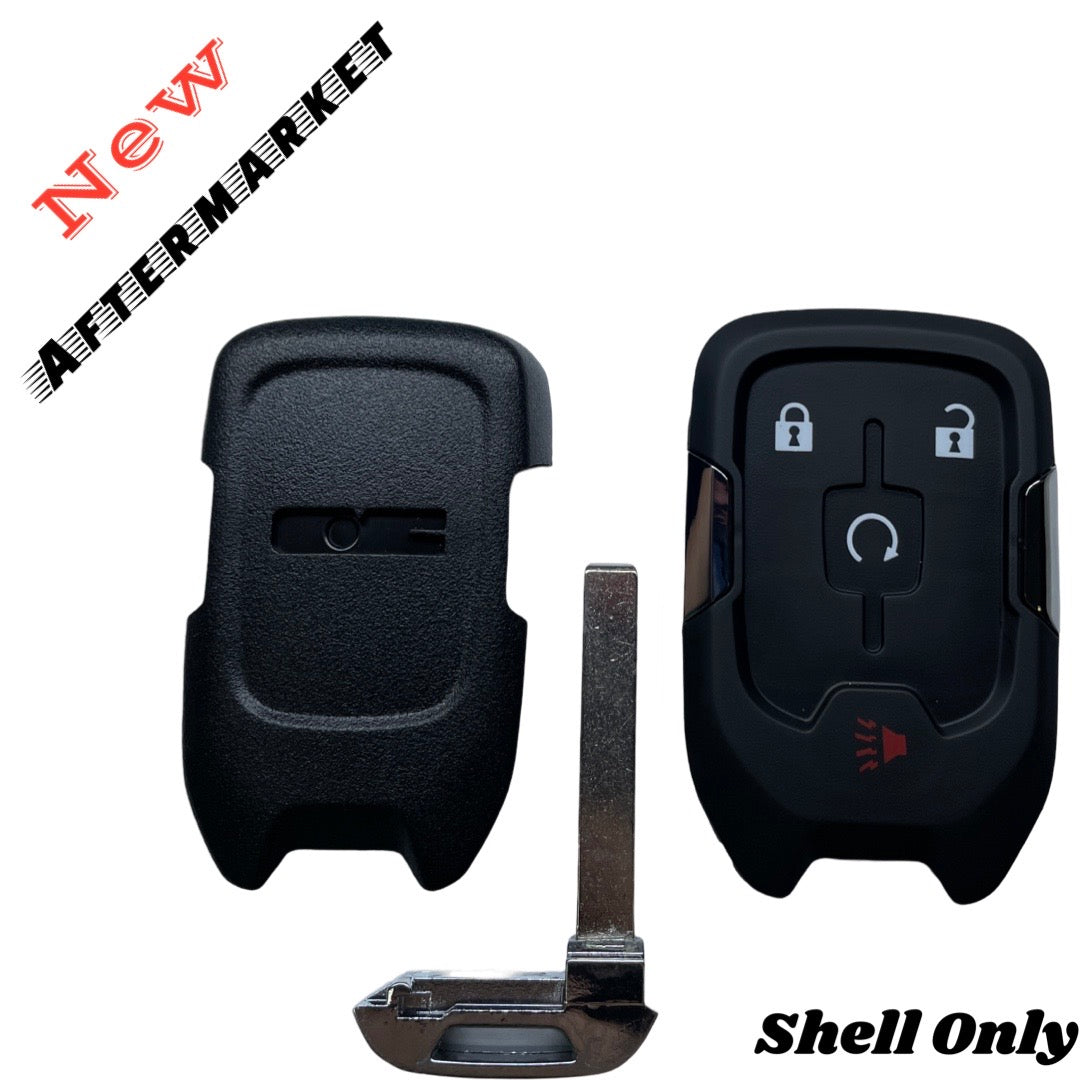 2015-2022 GMC / 4-Button Smart Key SHELL with Remote Start  For HYQ1AA, HYQ1EA (AFTERMARKET)