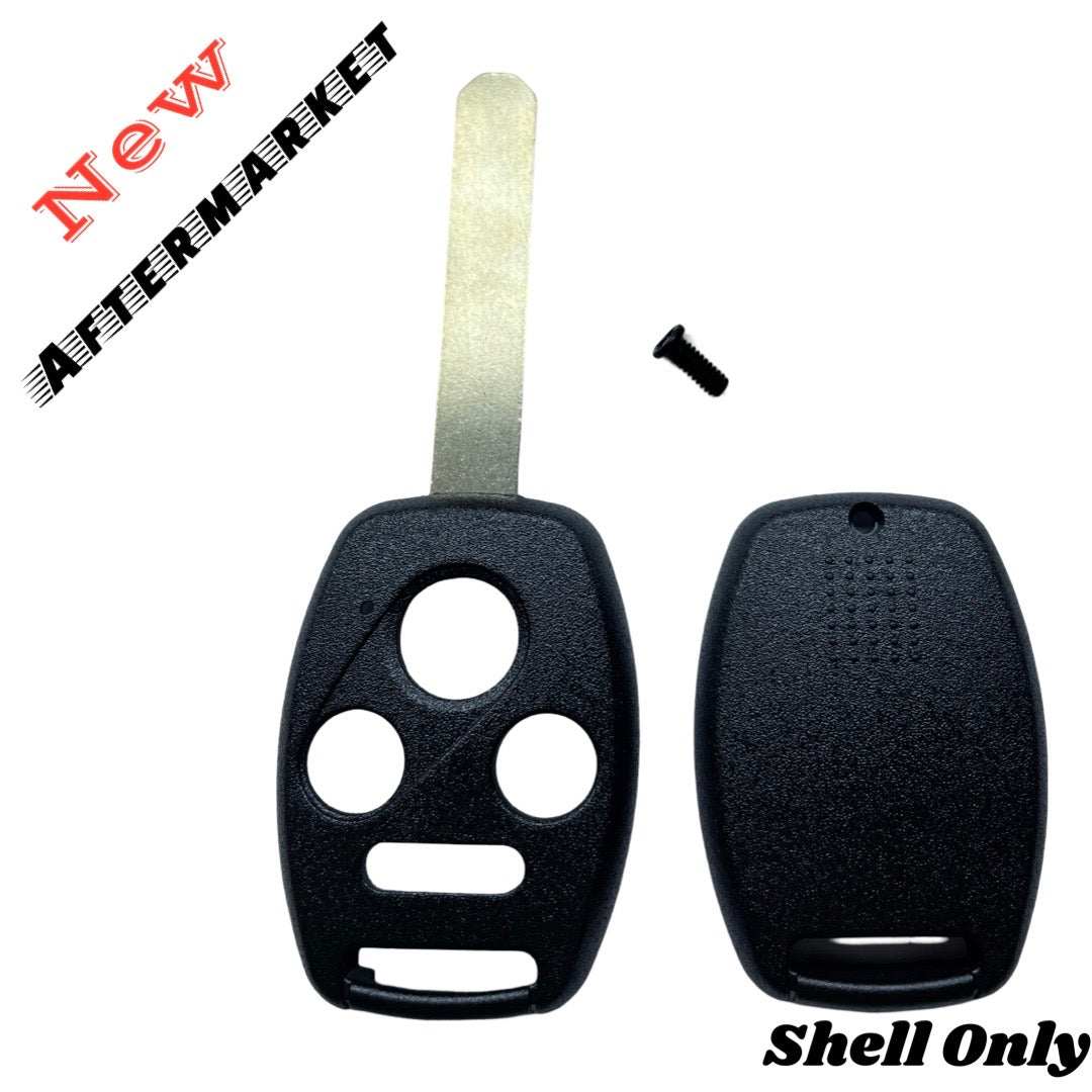 2006-2014 Honda Acura / 4-Button Remote Head Key SHELL / HO01 / MLBHLIK-1T, KR55WK49308, N5F-S0084A (AFTERMARKET)