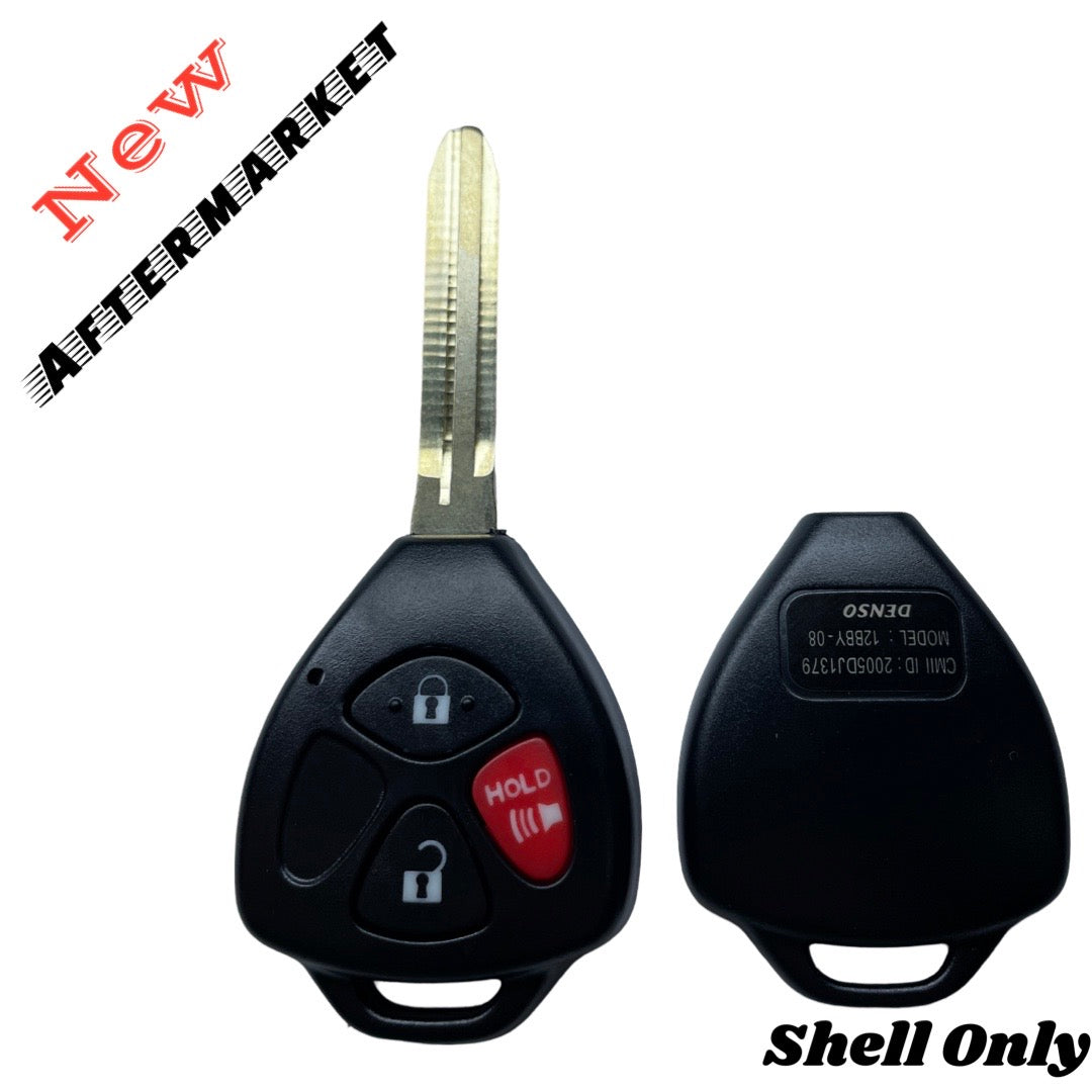 2005-2014 Toyota / Pontiac / Scion / 3-Button Remote Head Key Shell / TR47 / HYQ12BBY HYQ12BDC (AFTERMARKET)