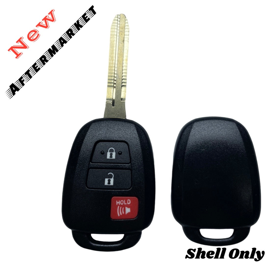 2012-2017 Toyota Scion / 3-Button Remote Head Key SHELL / TR47 / MOZB52TH, GQ4-52T, HYQ12BDM (AFTERMARKET)