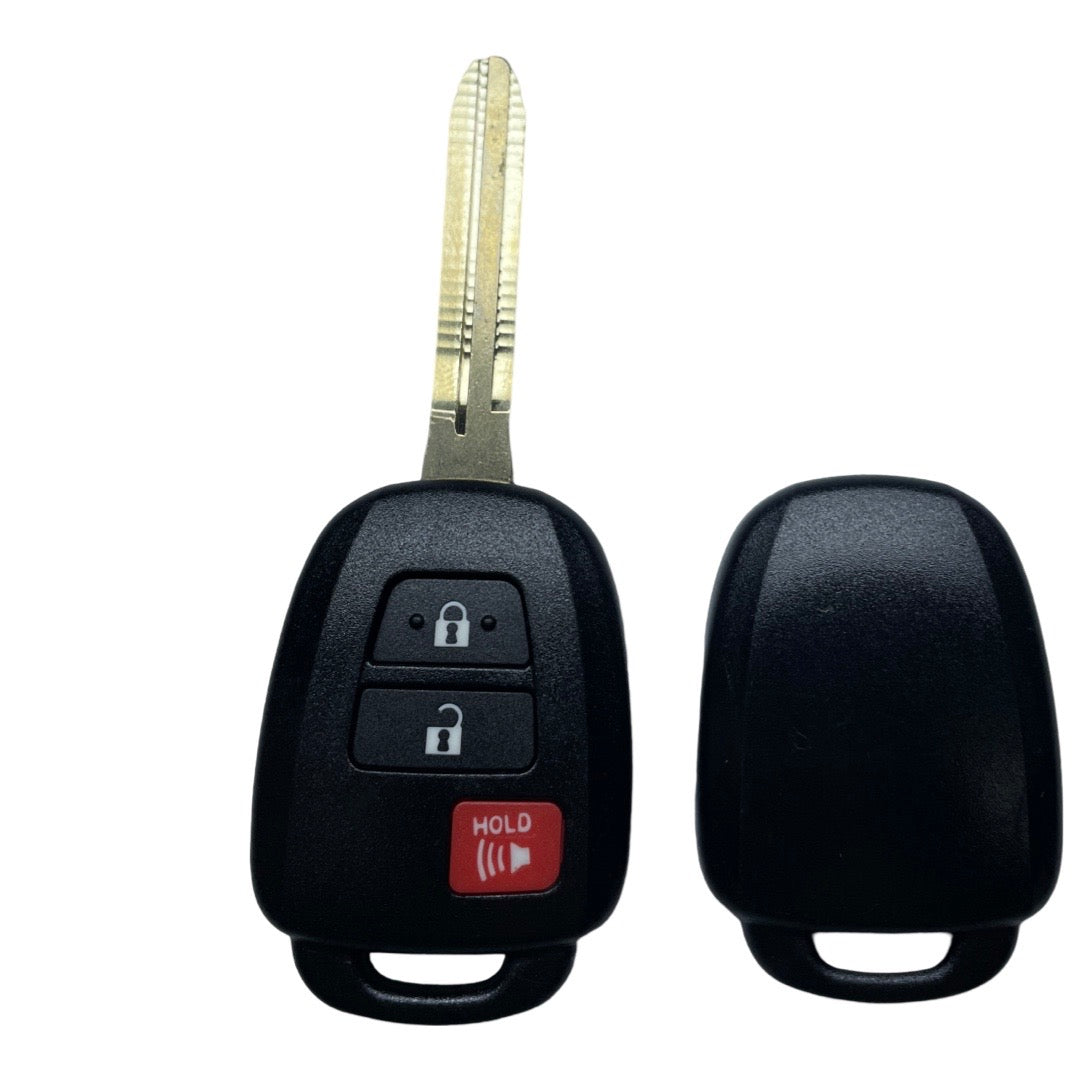 2012-2017 Toyota Scion / 3-Button Remote Head Key SHELL / TR47 / MOZB52TH, GQ4-52T, HYQ12BDM (AFTERMARKET)