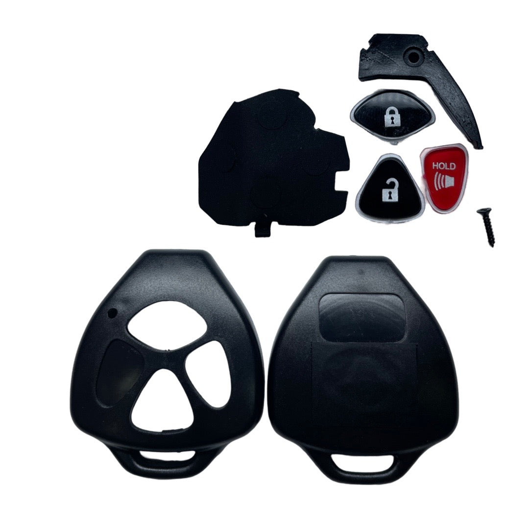 2005-2014 Toyota Pontiac Scion / 3-Button Remote Head Key SHELL Replacement Kit / TR47 / HYQ12BBY, GQ4-29T, MOZB41TG (AFTERMARKET)
