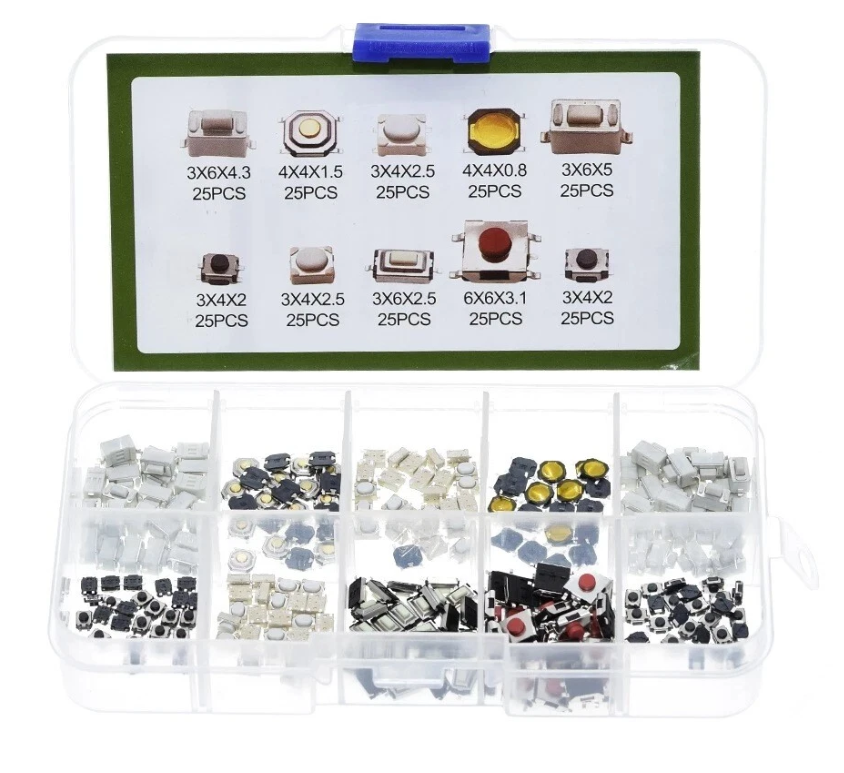 250pcs Car Micro Switches / Remote Key Fob Repair / Push Button Repair