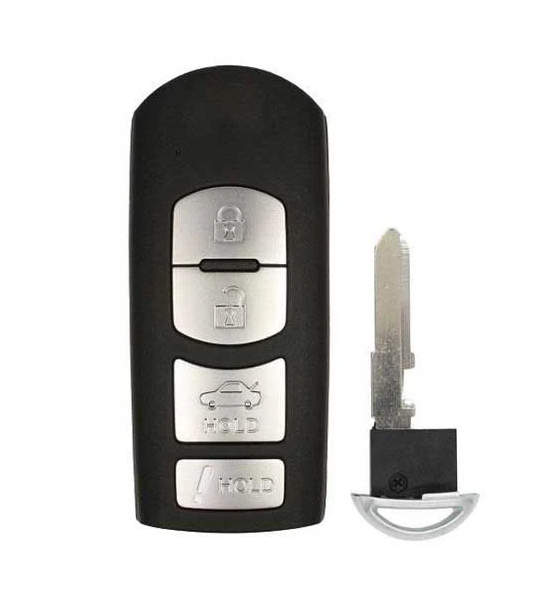 2014-2018 Mazda / 4-Button Smart Key / PN: GJY9-67-5DY / WAZSKE13D01 / Aftermarket