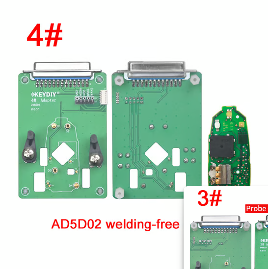 KeyDIY Welding Free Adapter Kit For 5C/5D, BDC2, BDC3, Porsche 5D, Audi 5D / 12 Pieces