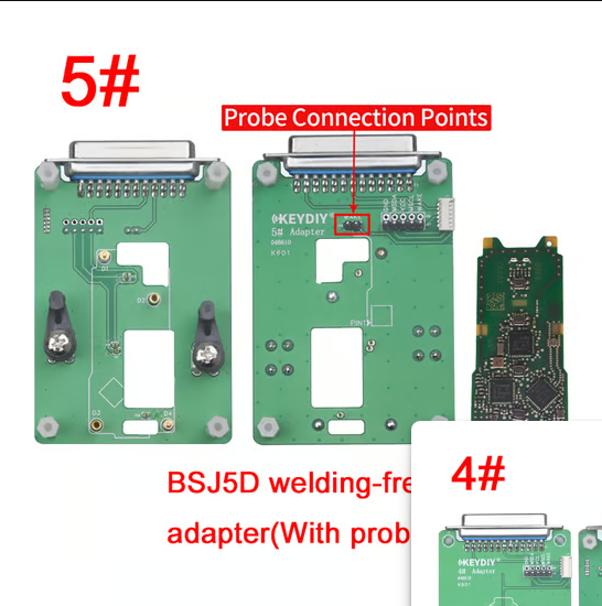 KeyDIY Welding Free Adapter Kit For 5C/5D, BDC2, BDC3, Porsche 5D, Audi 5D / 12 Pieces