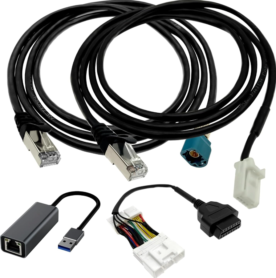 Tesla Diagnostic Cable Kit for Model S, 3, X & Y | OBDII Adapter Harness for Launch X431 Scanners