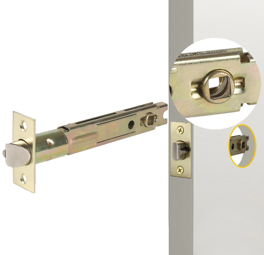 5-Inch Backset Entry Door Latch for Standard Knobsets – 90° Square Interface