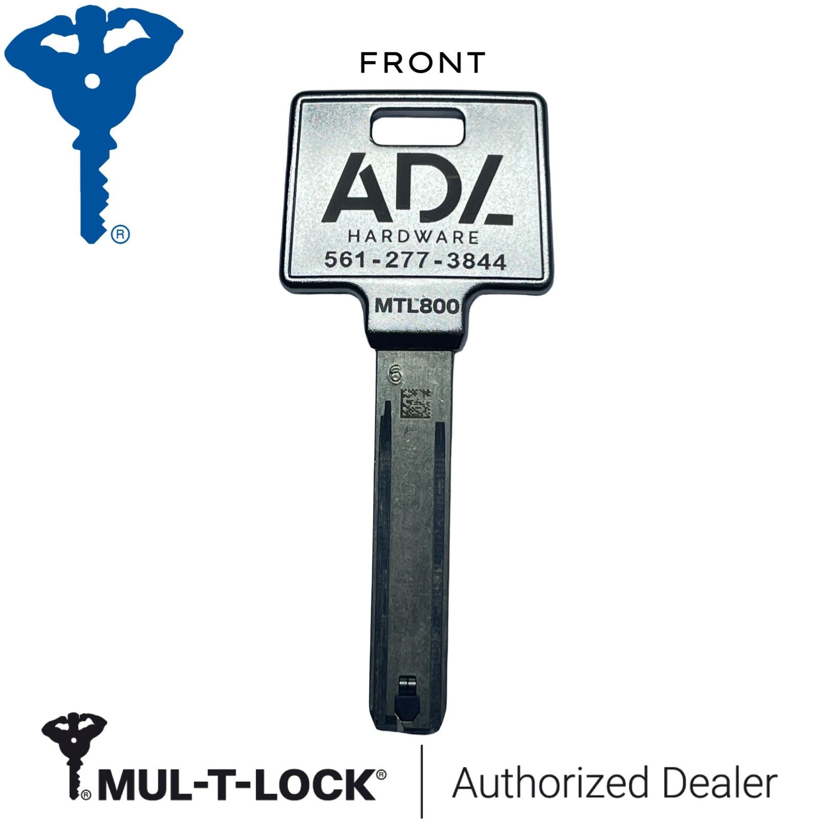 MUL-T-LOCK® MTL800 METAL KEY BLANK / 853B