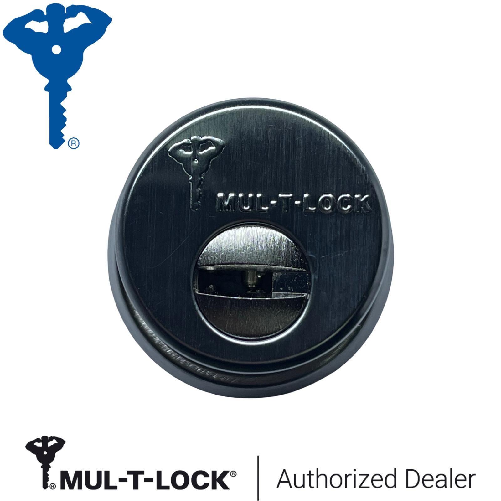 MUL-T-LOCK® Mortis Cylinder w/ Adams Rite® Cam / 4 Chamber / 1 inch