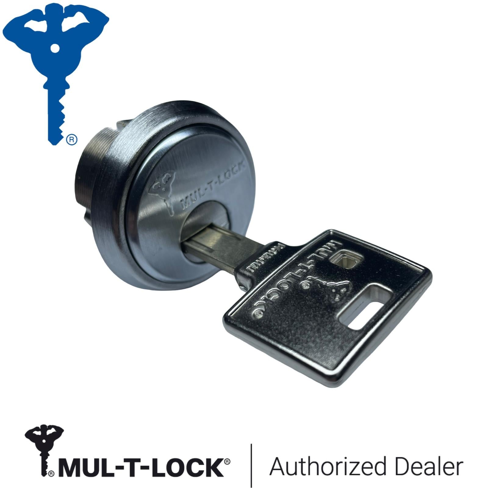 MUL-T-LOCK® Mortis Cylinder w/ Adams Rite® Cam / 4 Chamber / 1 inch