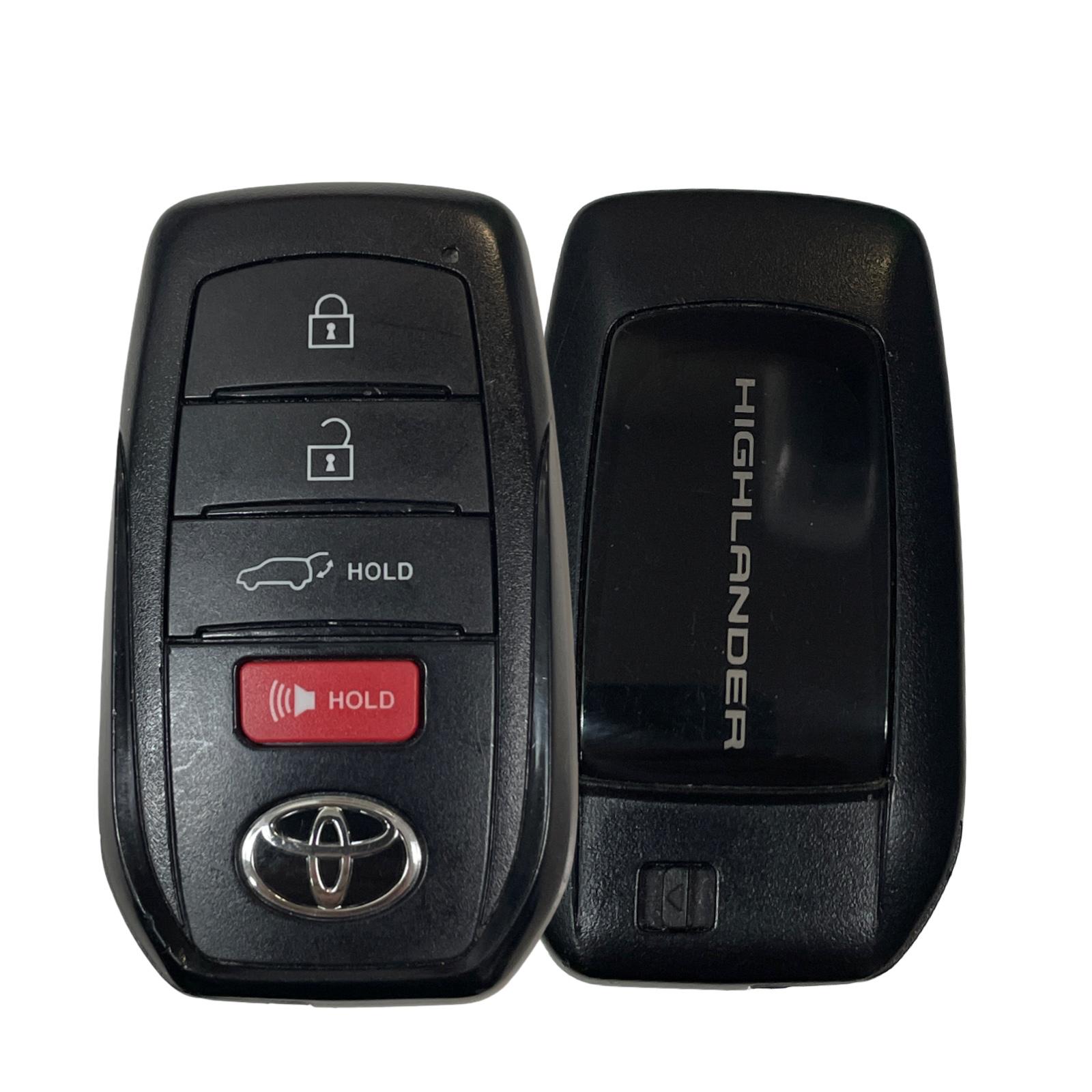 2024-2025 Toyota Highlander 4 Button Smart Key / LOCKED OEM / HYQ14FBX / TLK1 or Tango Only