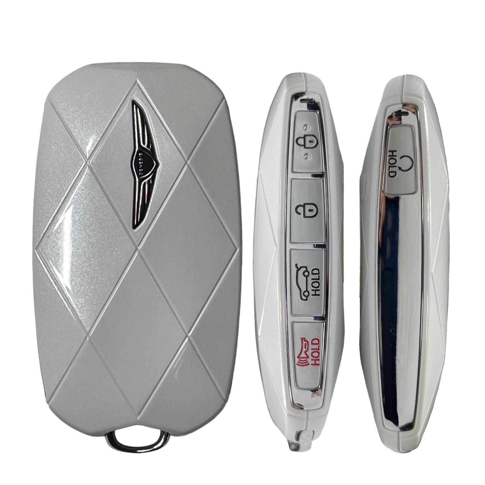 2025-2026 Genesis GV70 5 Button Smart Key / TQ8-FOB-4F75M44 /  95440-ARAB0 / White Shell / OEM Refurb