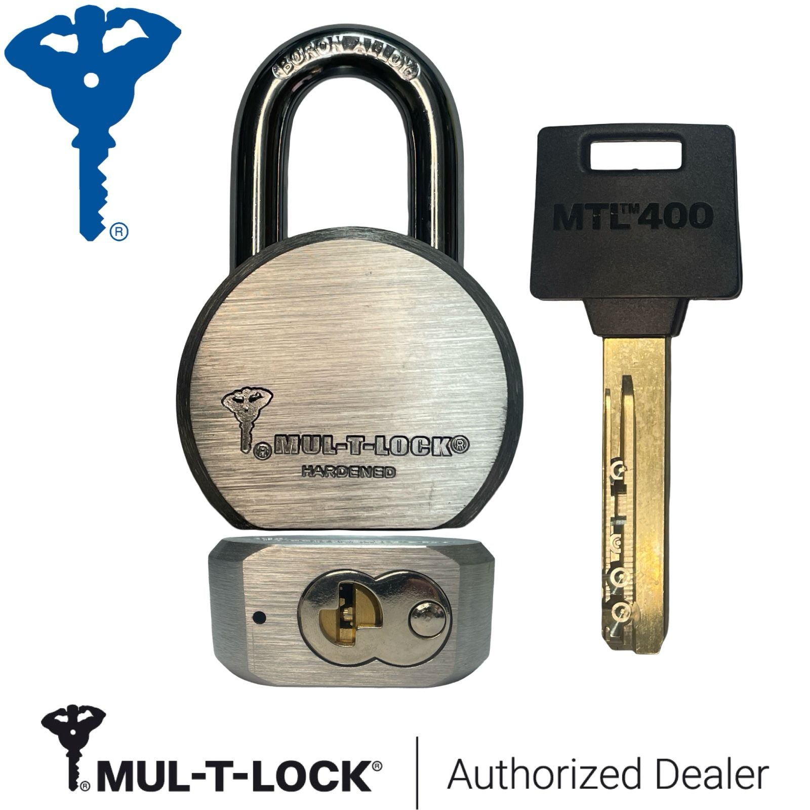 MUL-T-LOCK™ / TSR Round Body Padlock / 2" Clearance / 4 Chamber / MTL™400