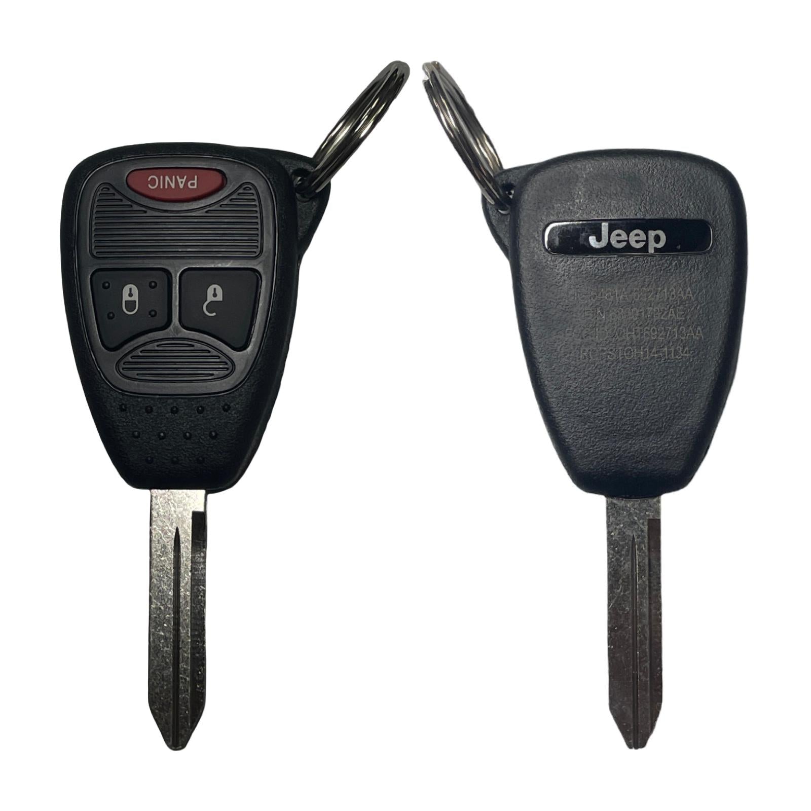 ++2004-2018 Chrysler Dodge Jeep 3 Button Remote Head Key / OHT692713AA / OEM New