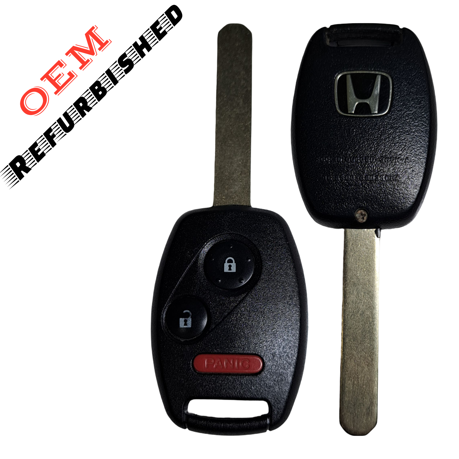 2005-2014 Honda / 3-Button Remote Head Key / PN: 35111-SHJ-305 / OUCG8D-380H-A (OEM Refurb)