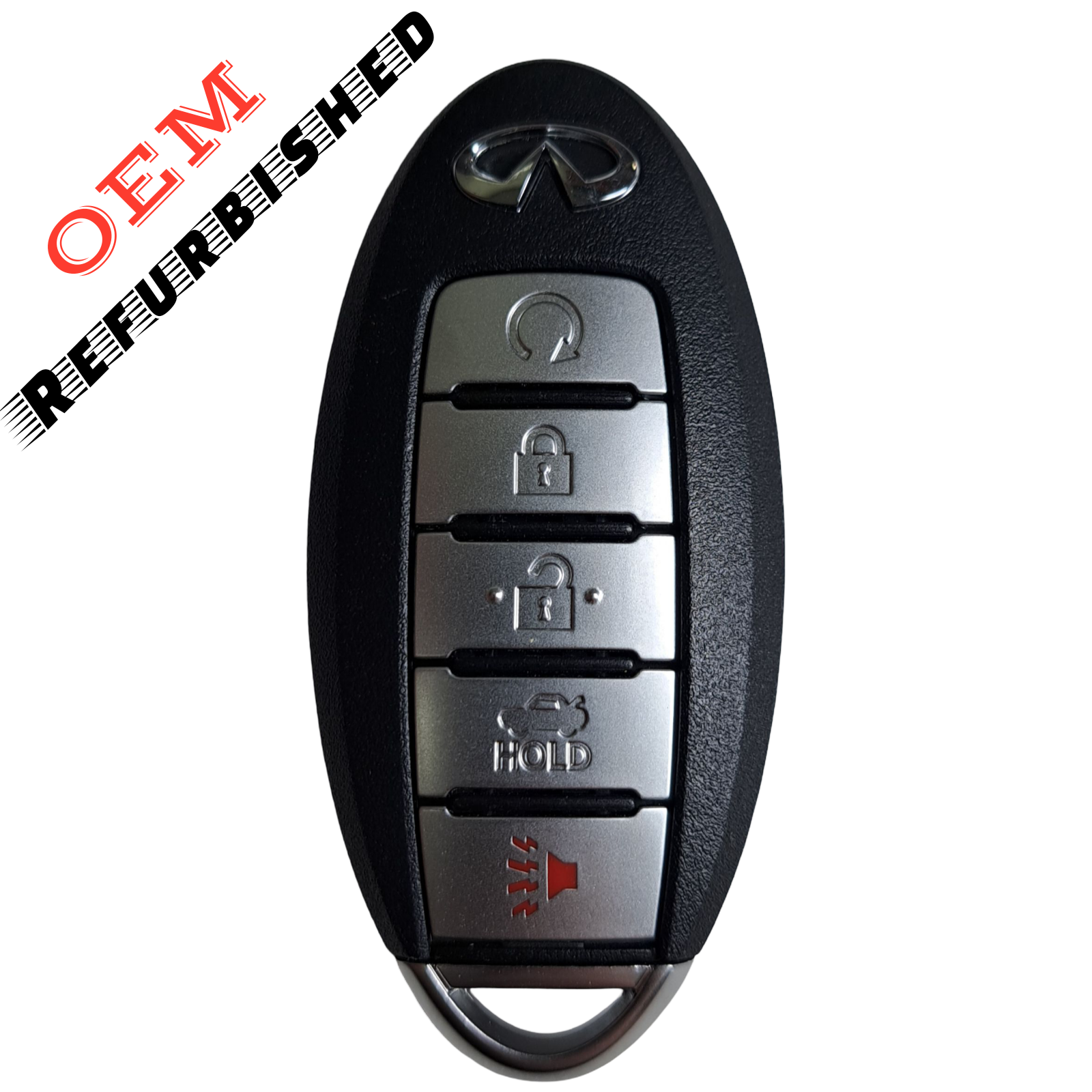 2016-2018 Infiniti Q50 Q60 / 5-Button Smart Key / PN: 285E3-4HK0A / KR5S180144014 / IC 204 (OEM Refurb)