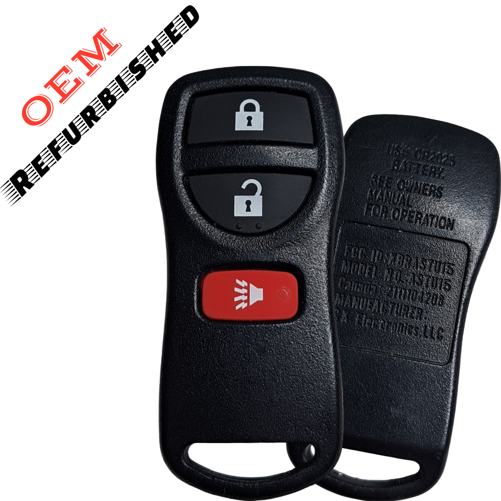 2002-2007 Nissan Infiniti / 3-Button Keyless Entry Remote / PN: 28268-5W500R / KBRASTU15 ( OEM REFURBISHED)