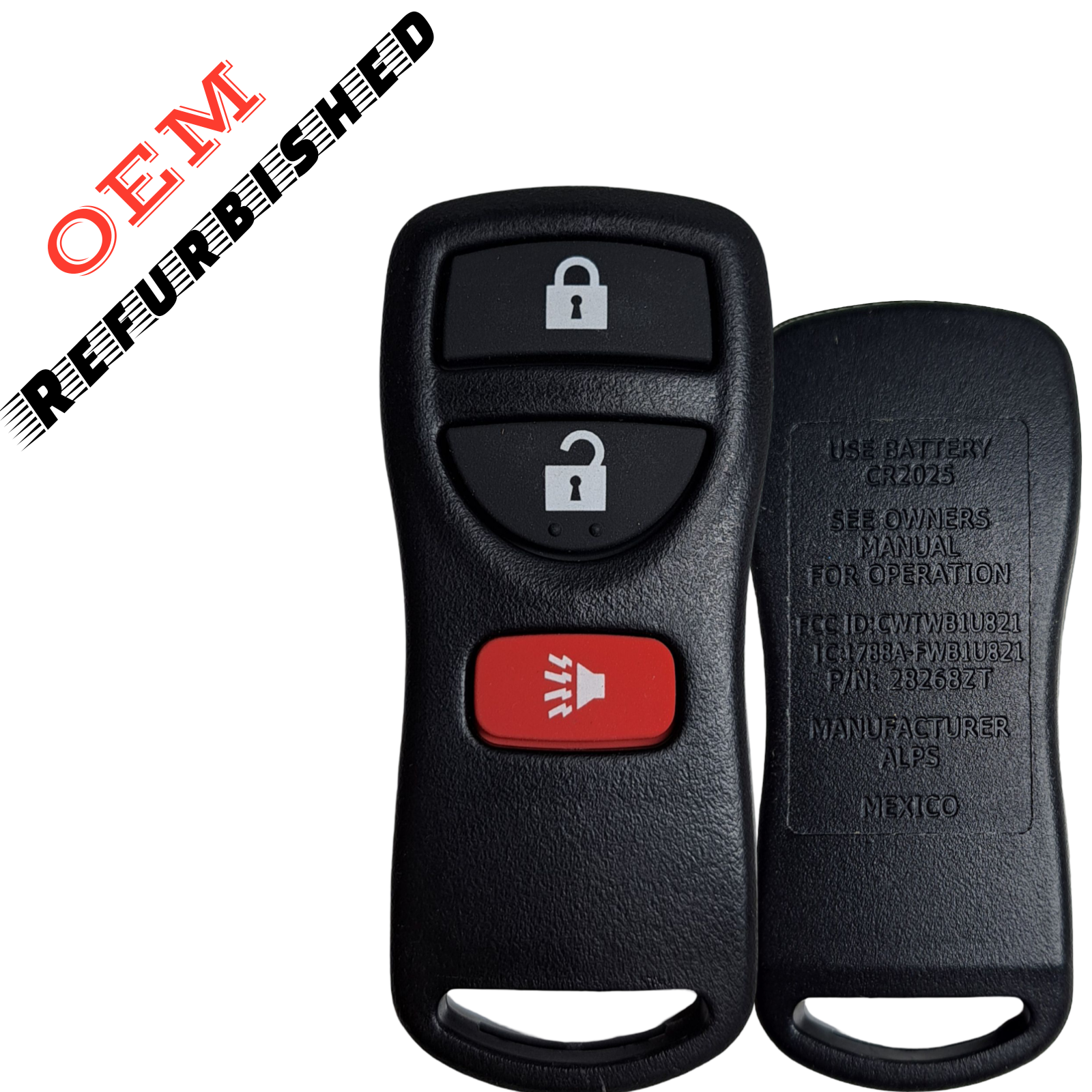 2005-2012 Nissan / 3-Button Keyless Entry Remote / PN: 28268-ZT03A / CWTWB1U733 (OEM Refurb)