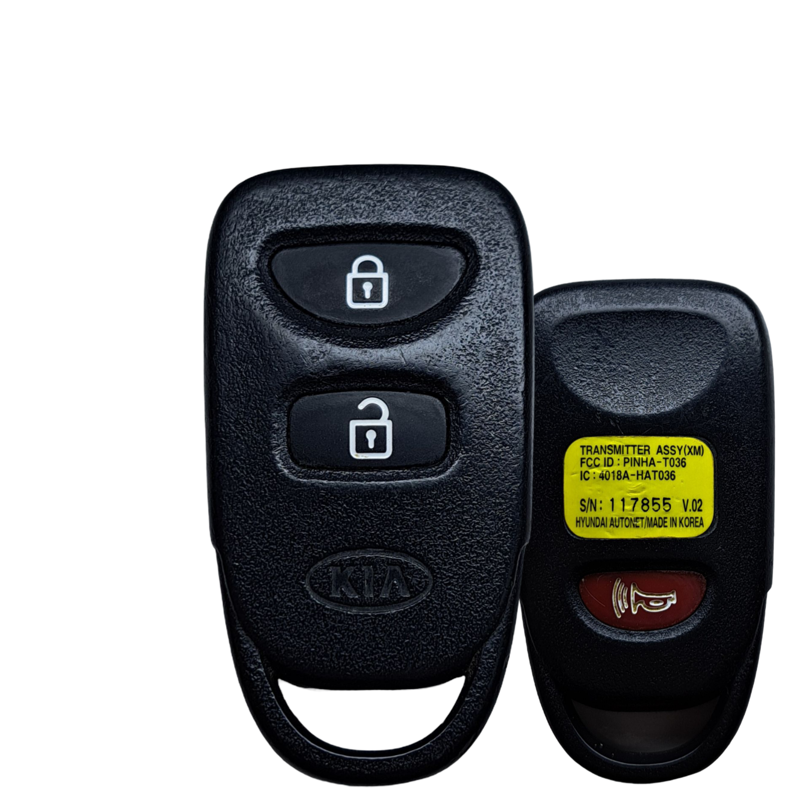 2006-2013 Kia Sorento Rio / 3-Button Keyless Entry / PN: 95430-1U000 / PINHA-T036 (OEM Refurb)