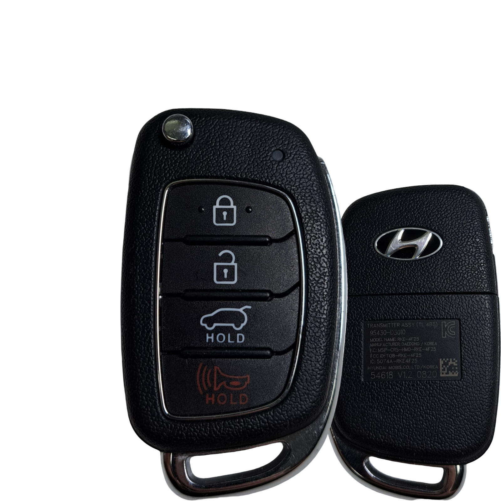 2015-2021 Hyundai Tucson / 4-Button Remote Flip Key / PN: 95430-D3010 / TQ8-RKE-4F25 (OEM Refurb)