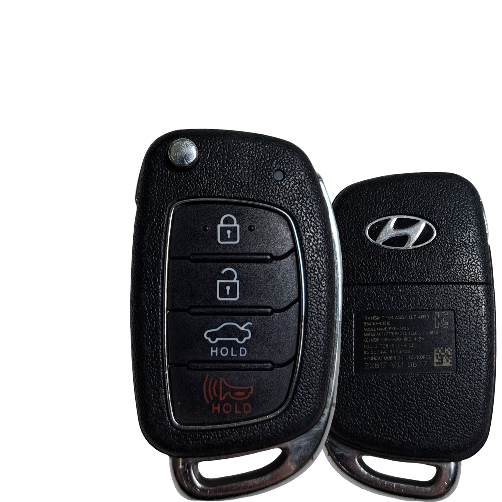 2017-2020 Hyundai Sonata / 4-Button Remote Flip Key / PN: 95430-C1210 / TQ8-RKE-4F25 (LF 4BT) (OEM Refurb)
