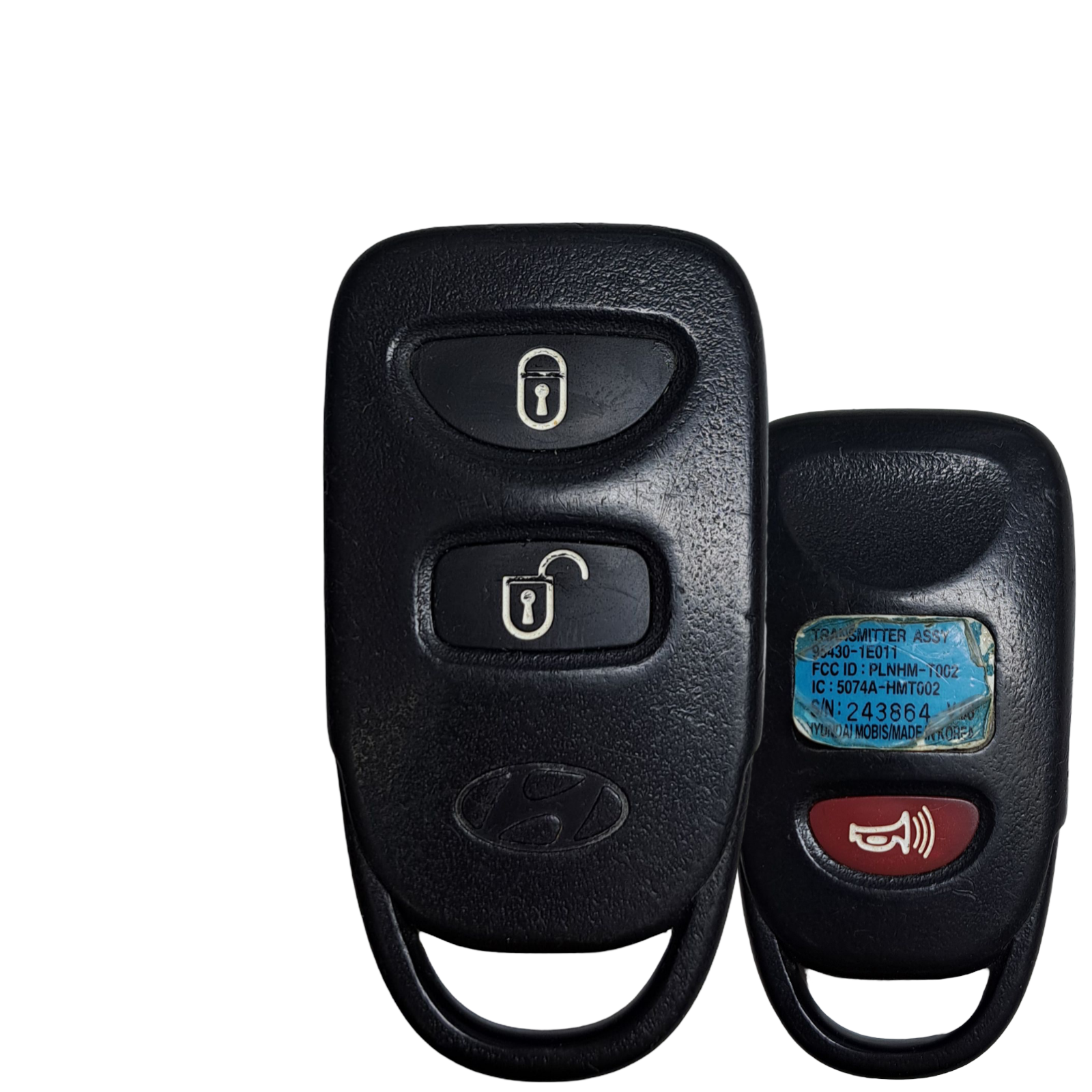 2006-2008 Hyundai Accent / 3-Button Keyless Entry Remote / PN: 95430-1E011 / PLNHM-T002 (OEM Refurb)