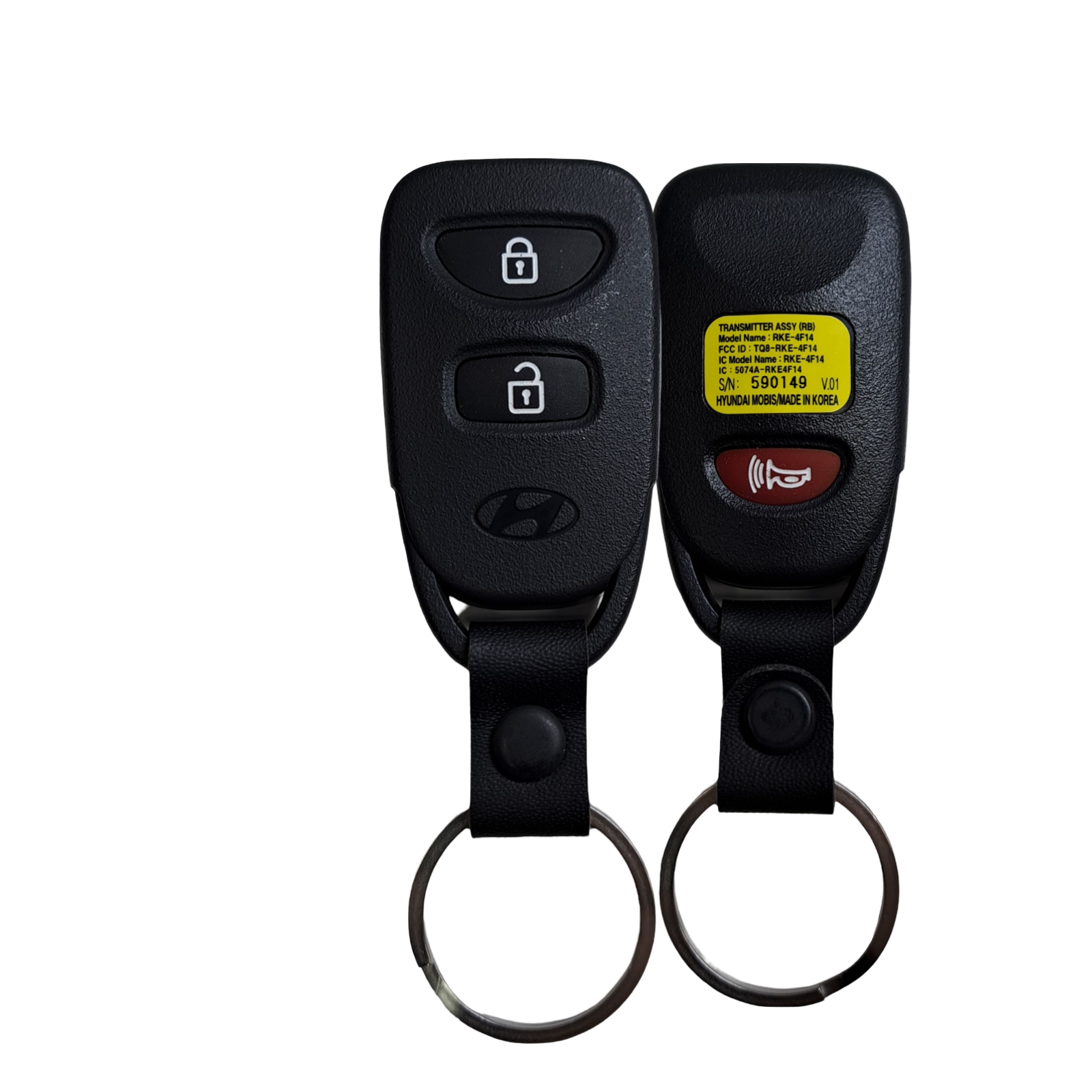 2014-2017 Hyundai Accent / 3-Button Keyless Entry Remote / PN: 95430-1R300 / TQ8RKE-4F14 (OEM Refurb)