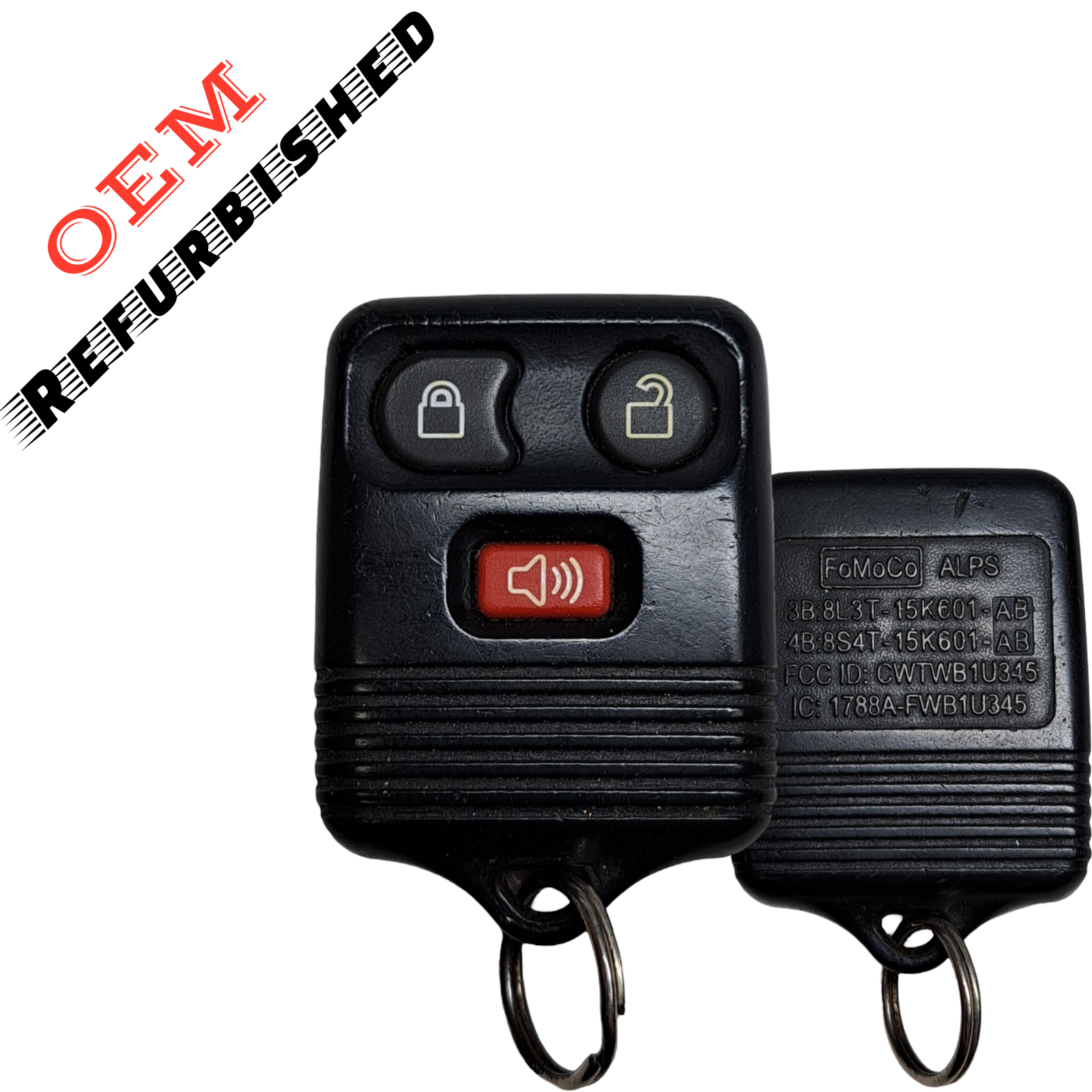 1998-2016 Ford / Lincoln / Mercury / Mazda / 3-Button Keyless Entry Remote / CWTWB1U331 / (OEM REFURBISHED)