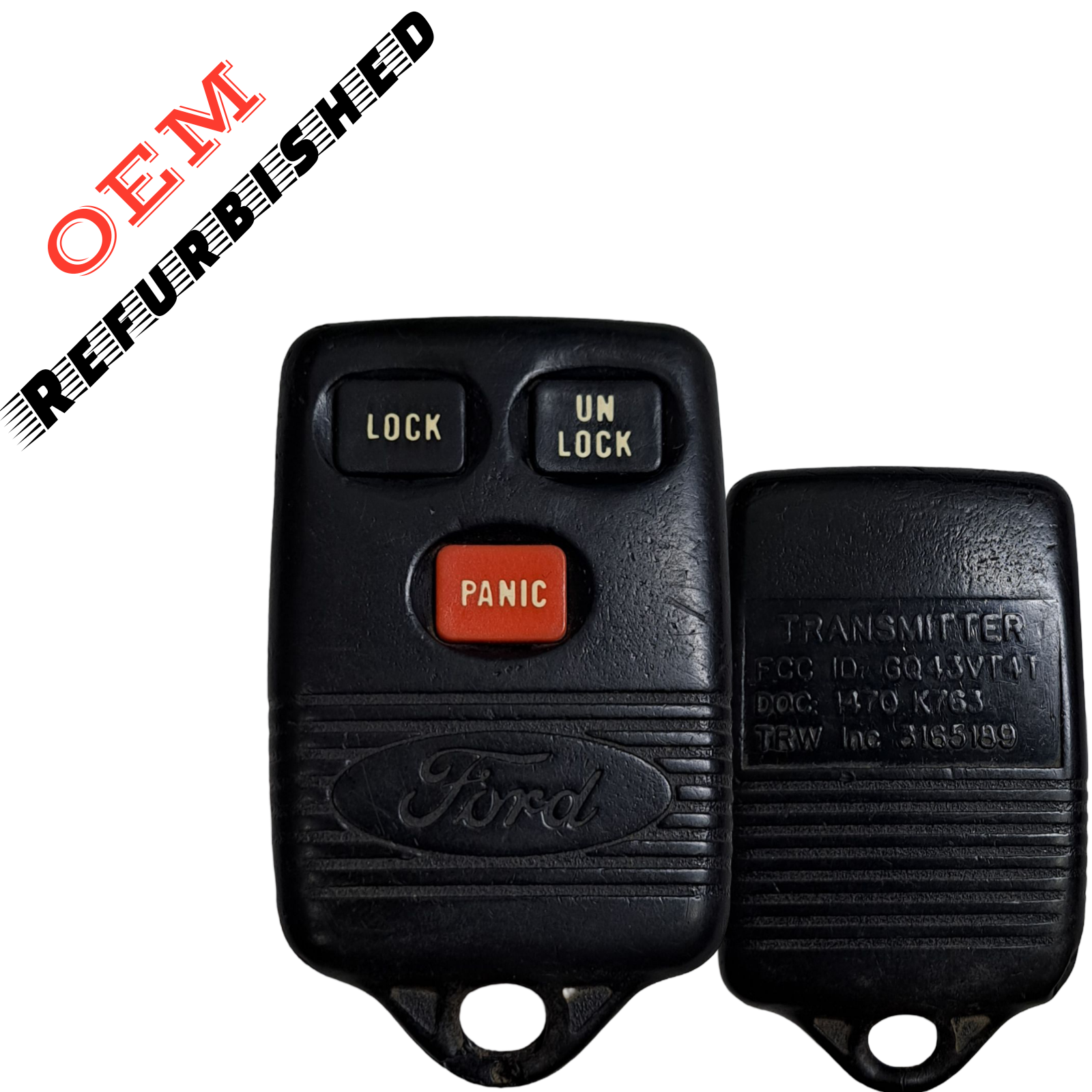 1993-1998 Ford Lincoln Mercury / 3-Button Keyless Entry Remote / PN: F6UZ-15K601-AB / GQ43VT4T (OEM Refurb)