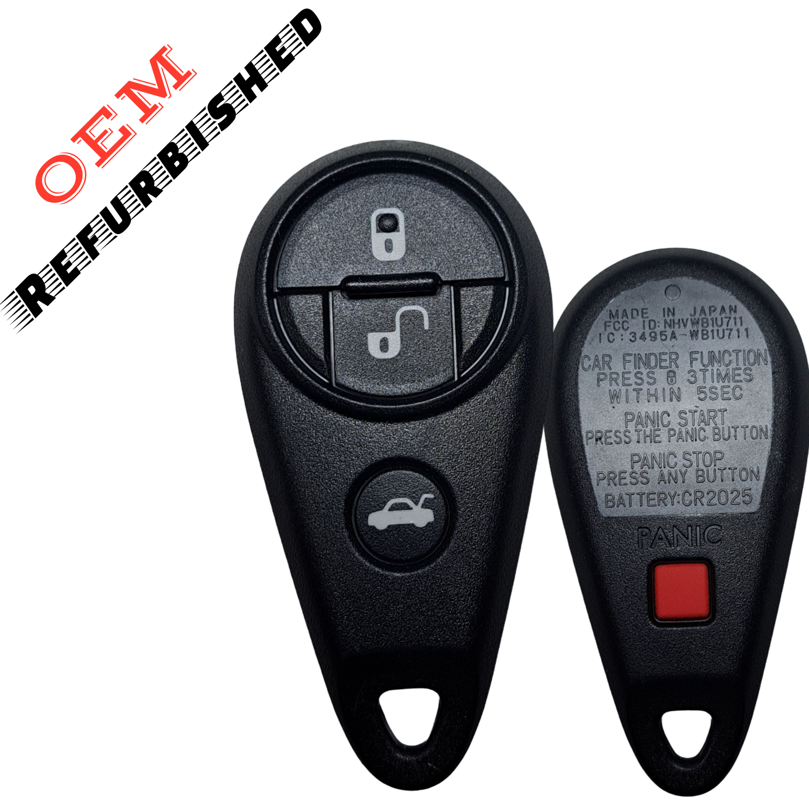 1999-2011 Subaru / 4-Button Keyless Entry Remote / PN: 88036-XA010 / NHVWB1U711 (Japan) (OEM Refurb)