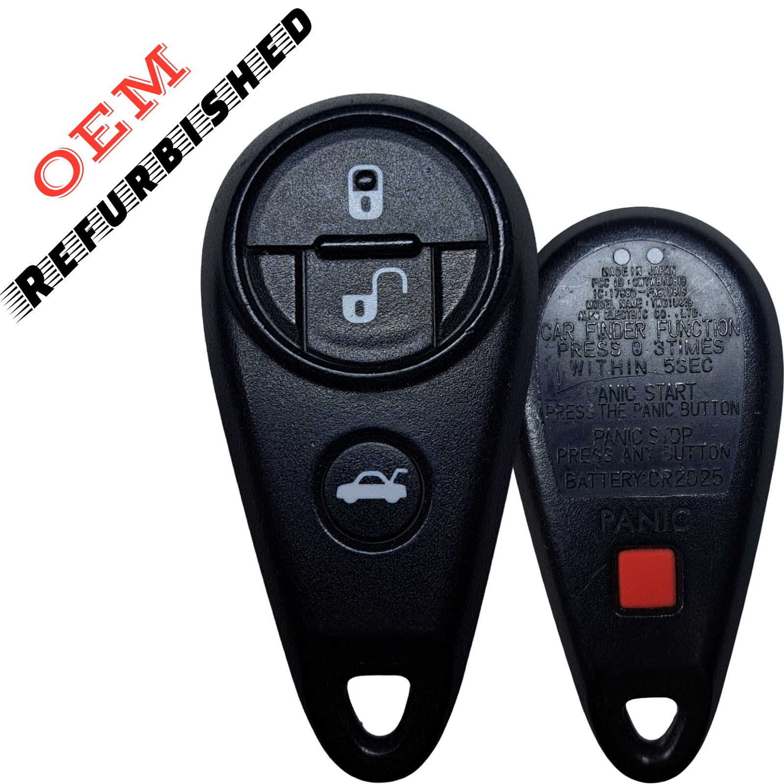 2009-2014 Subaru Forester / Impreza / 4-Button Keyless Entry Remote / PN: 88036-FG030 / CWTWB1U819 (Japan) (OEM Refurb)