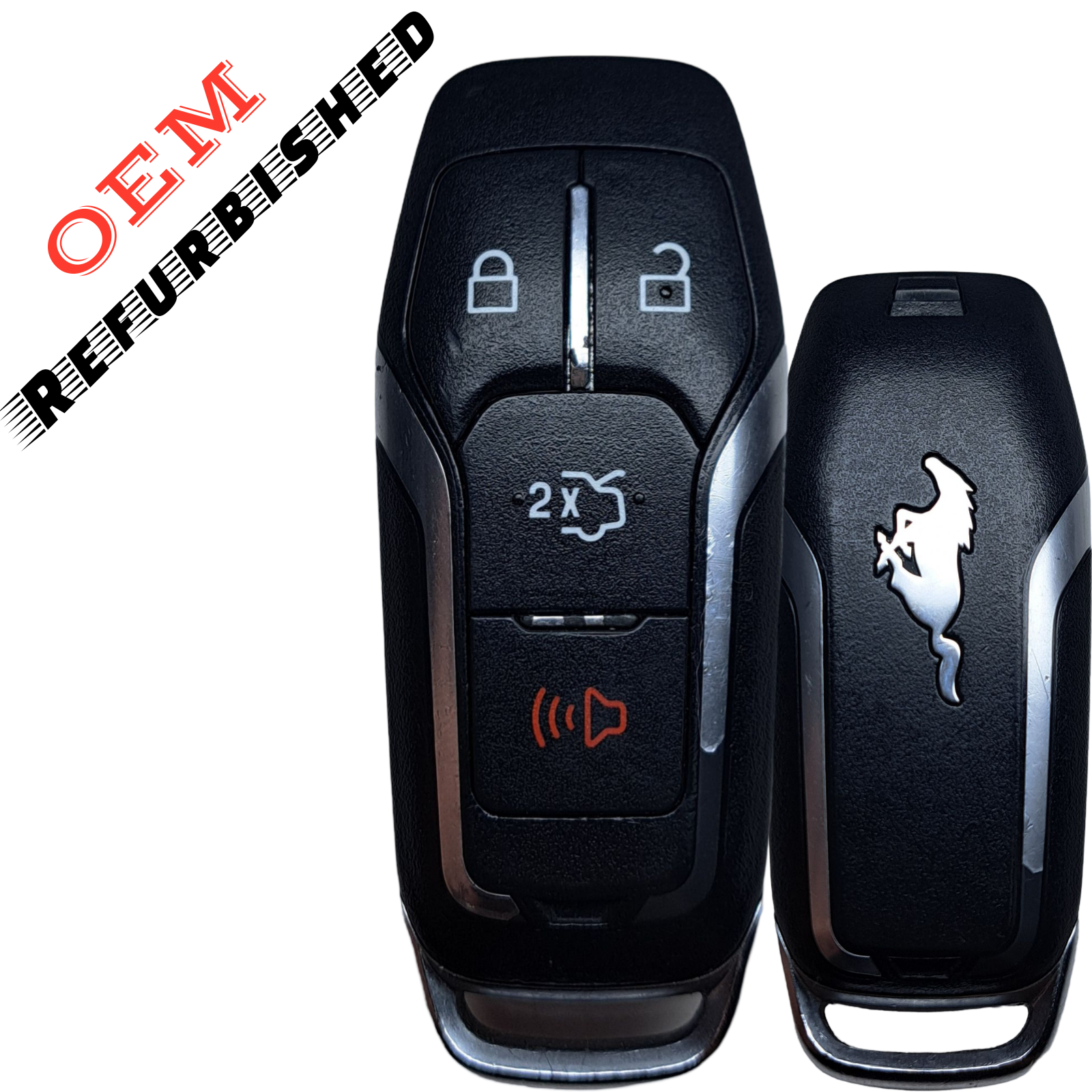 2015-2017 Ford Mustang / 4-Button Smart Key w/ Trunk / PN: 164-R8120 / M3N-A2C31243800 (OEM Refurb)