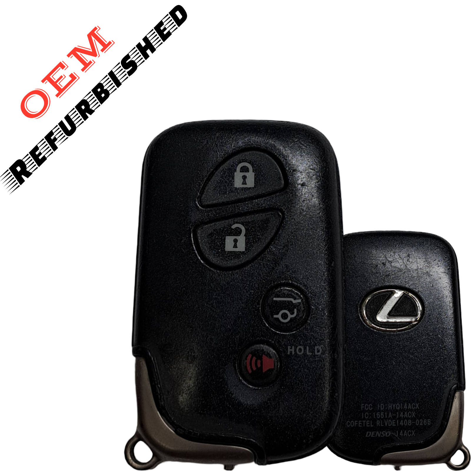 2010-2020 Lexus GX460 / 4-Button Smart Key With Hatch / PN: 89904-60590 / / HYQ14ACX / GNE Board (OEM Refurb)