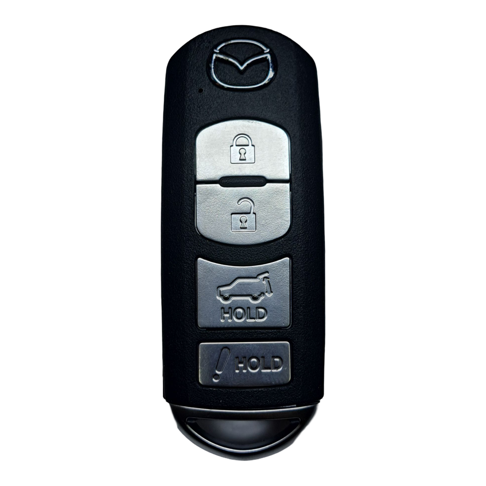 2016-2019 Mazda CX-5 / CX-9 / 4-Button Smart Key w/ Hatch / PN: TKY2-67-5DY / WAZSKE13D02 (OEM Refurb)