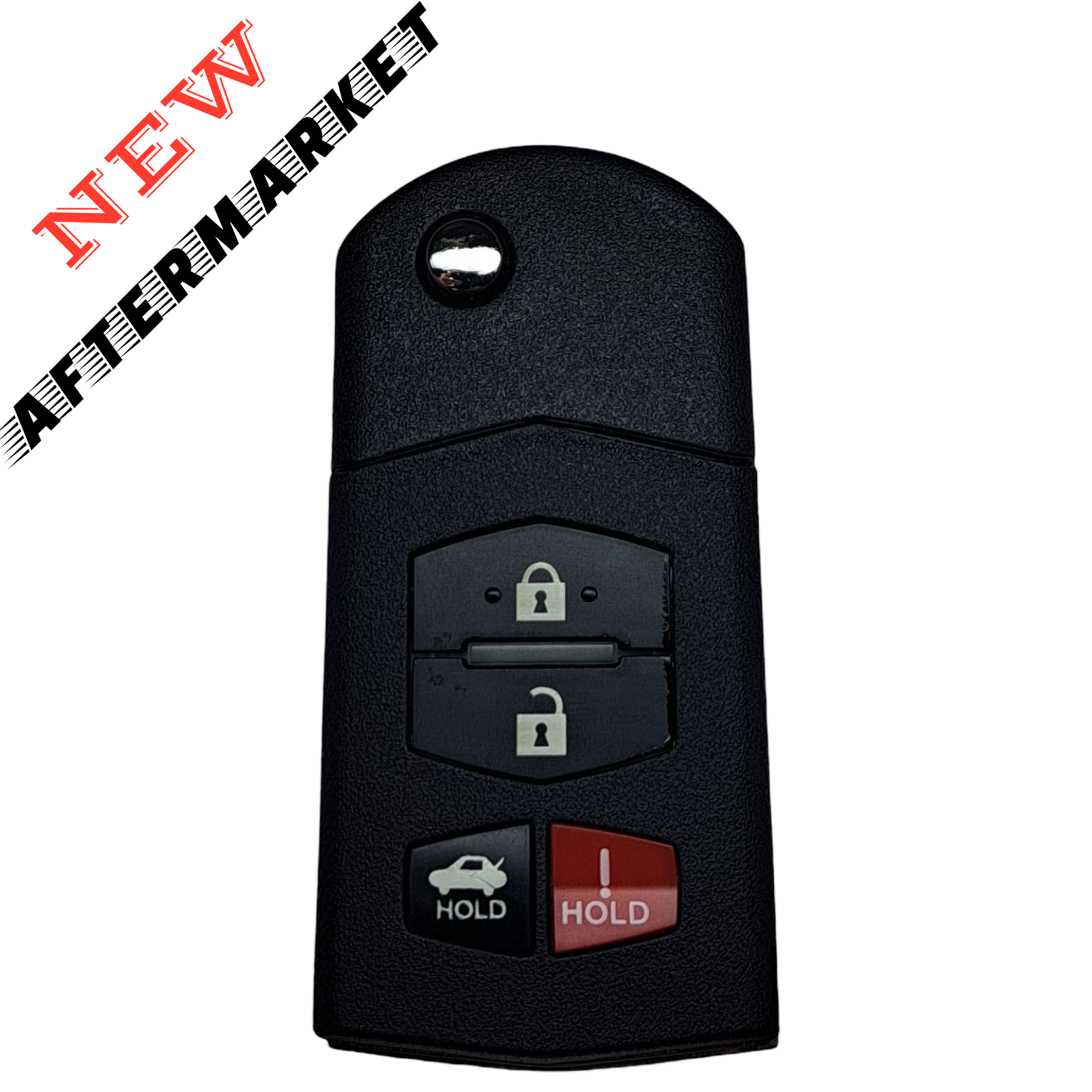 2006-2015 Mazda / 4-Button Flip Key / PN: BBM4-67-5RY / BGBX1T478SKE125-01 (AFTERMARKET)