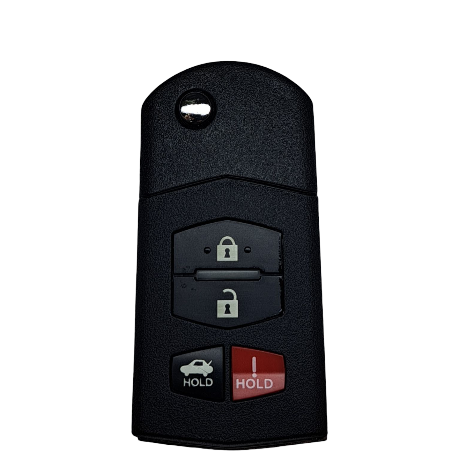 2006-2015 Mazda / 4-Button Flip Key / PN: BBM4-67-5RY / BGBX1T478SKE125-01 (AFTERMARKET)