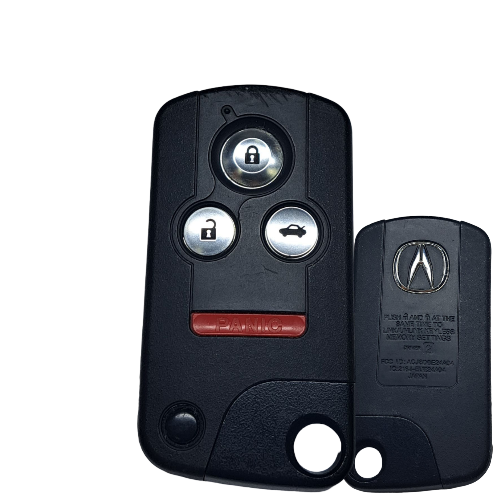2005-2013 Acura RL / 4-Button Smart Key / PN: 72147-SJA-A01 / ACJ8D8E24A04 (Driver2) (OEM Refurb)