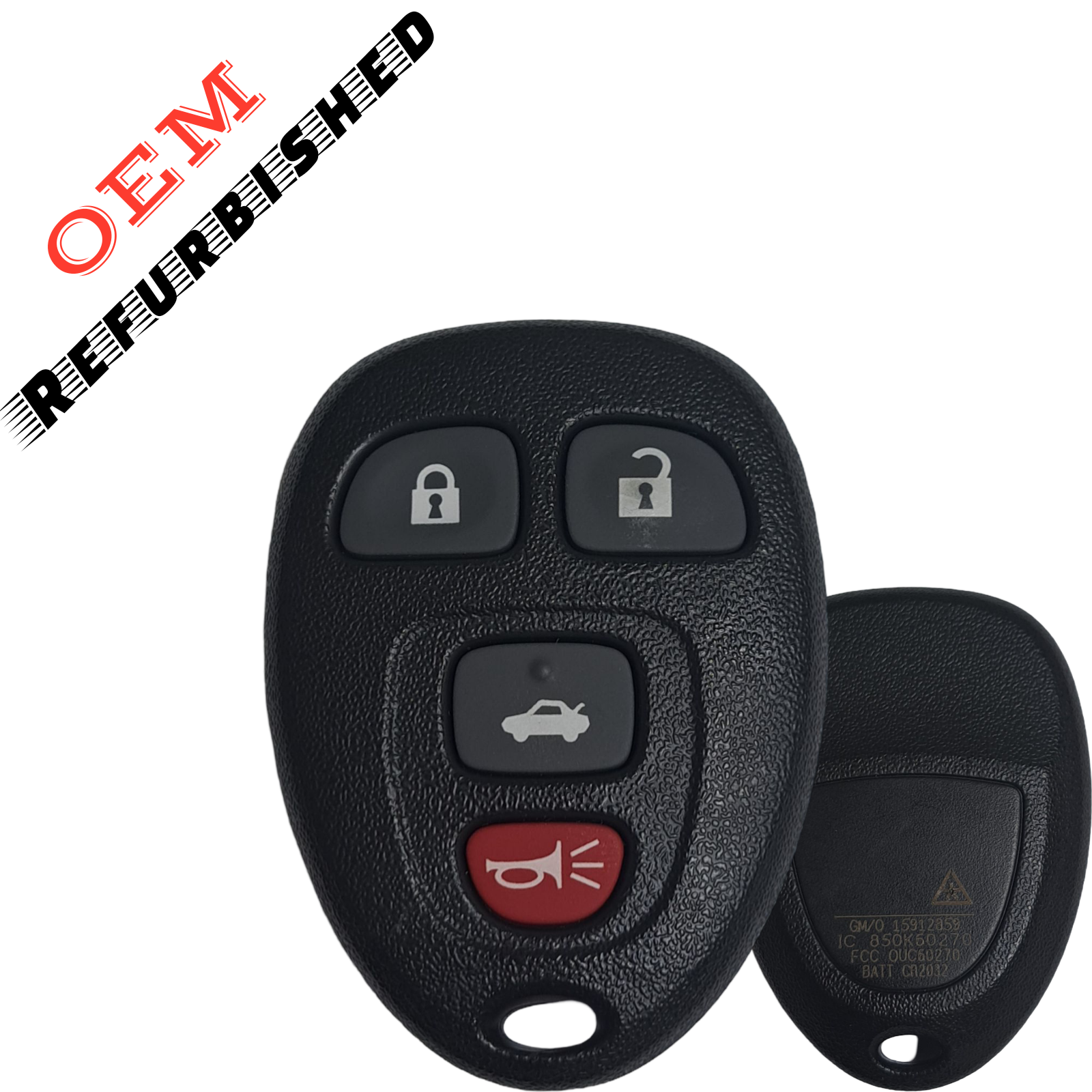 2006-2013 GM / 4-Button Keyless Entry Remote / PN: 20935330 / OUC60270 / OUC60221 (OEM REFURB)