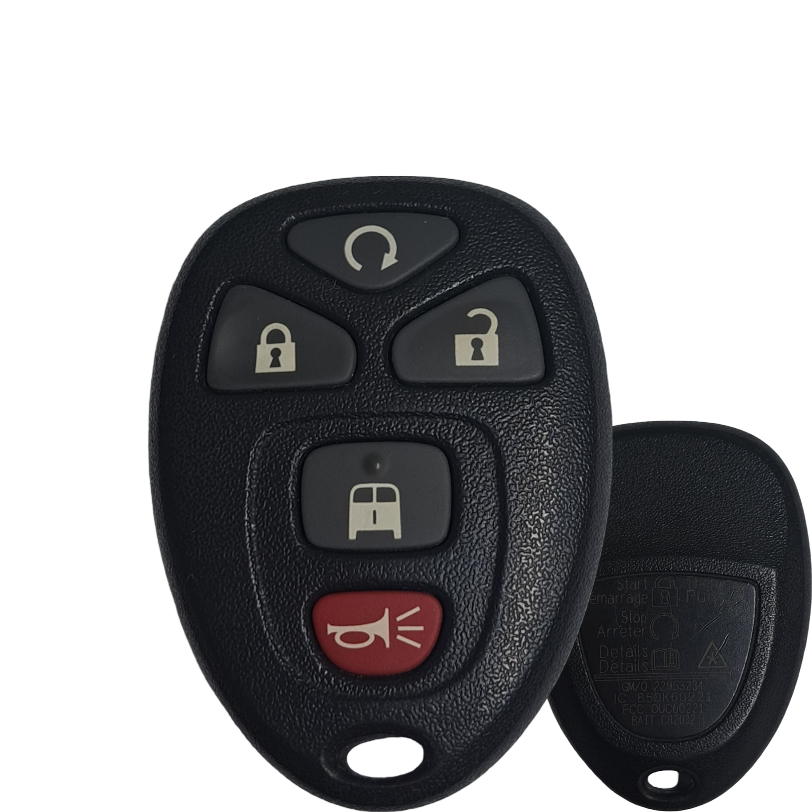 2007-2019 GM / 5-Button Keyless Entry Remote / PN: 22953234 / OUC60221 (OEM Refurb)