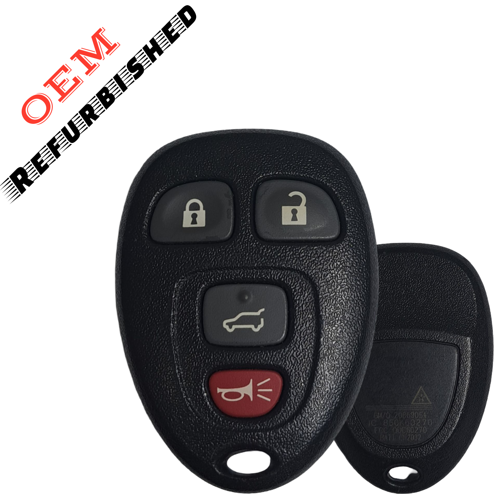 2007-2015 GM / 4-Button Keyless Entry Remote / PN: 20952476 / OUC60270 / OUC60221 (OEM Refurb)