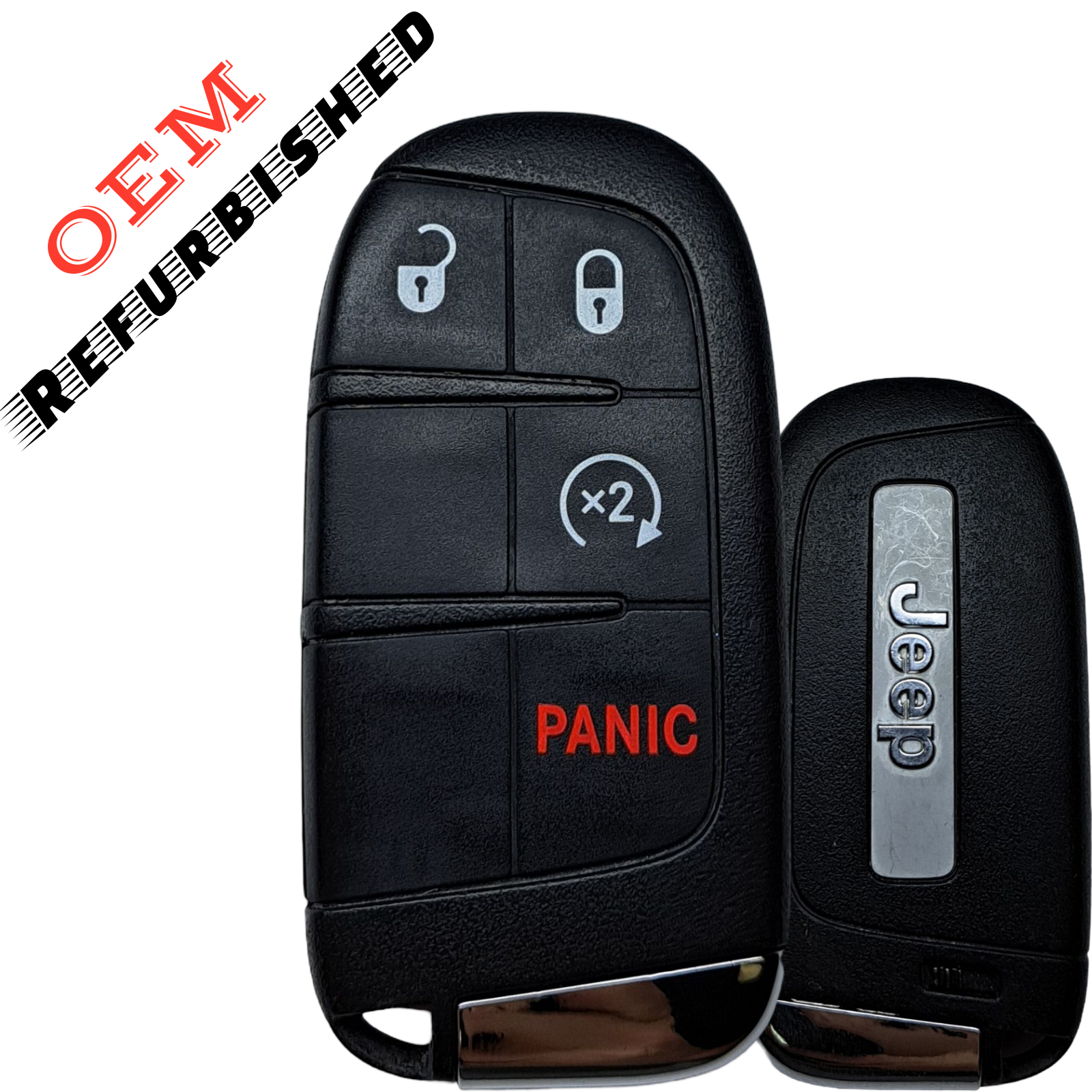 2017-2024 Jeep Compass Trailhawk / 4-Button Smart Key / PN: 68250337AB / M3N-40821302 (ID47) (OEM Refurb)