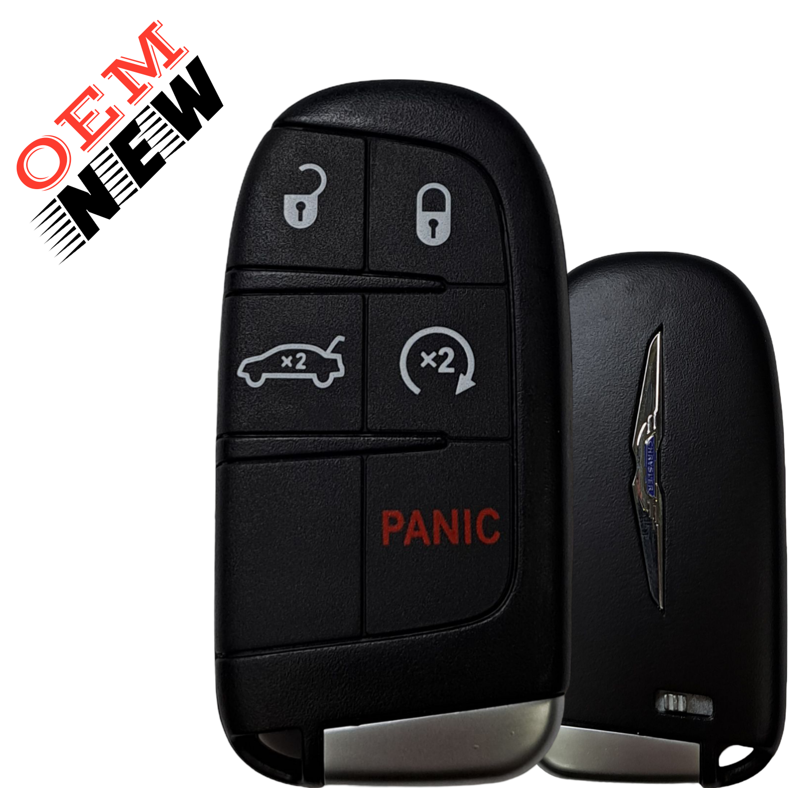2015-2021 Chrysler 200 / 300﻿﻿ / 5-Button Smart Key / PN: 68155687AA - 68394191AA / M3M-40821302 (OEM NEW) (4A) chip