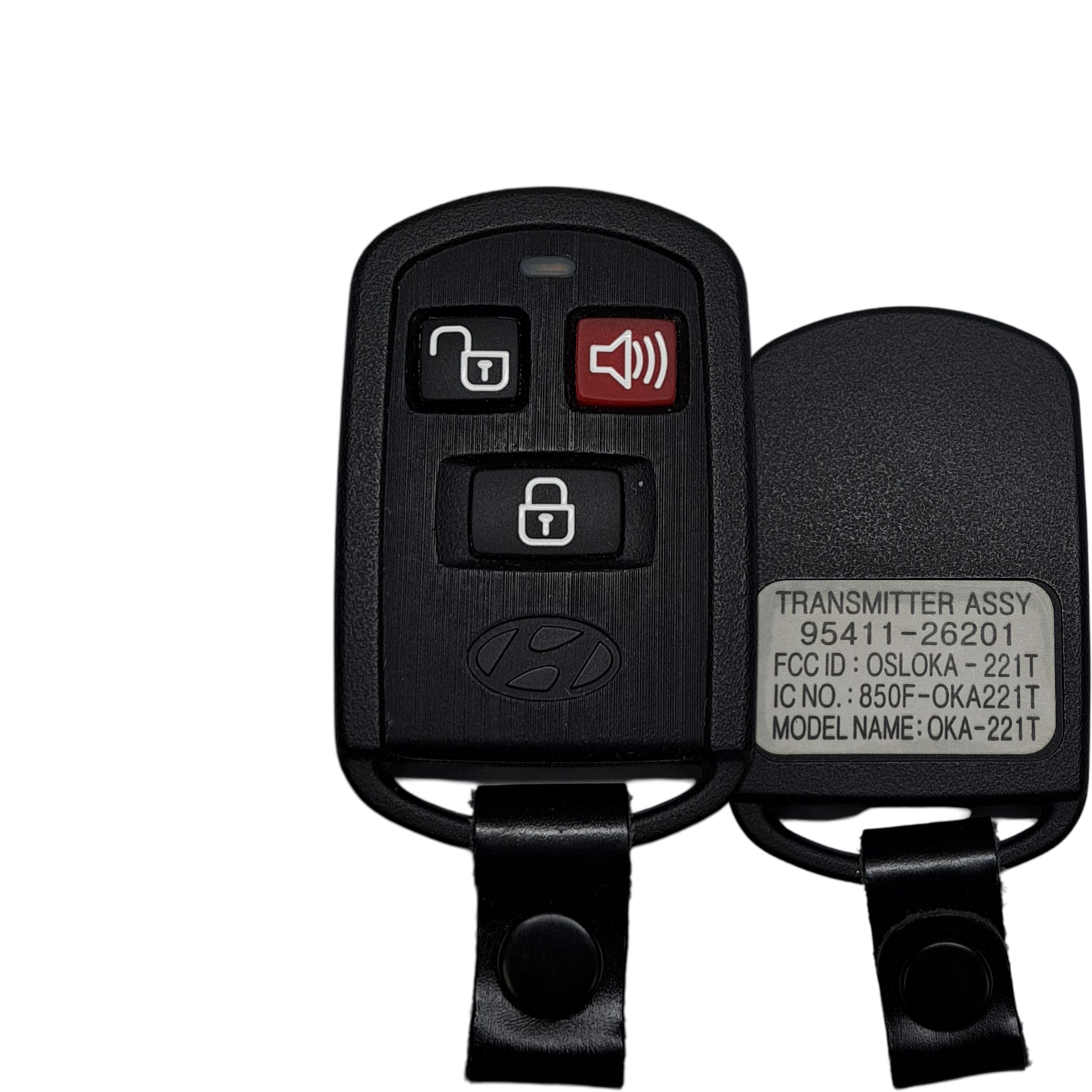 2003-2006 Hyundai Elantra Santa Fe / 3-Button Keyless Entry Remote / PN: 95411-26203 / OSLOKA-221T (OEM Refurb)