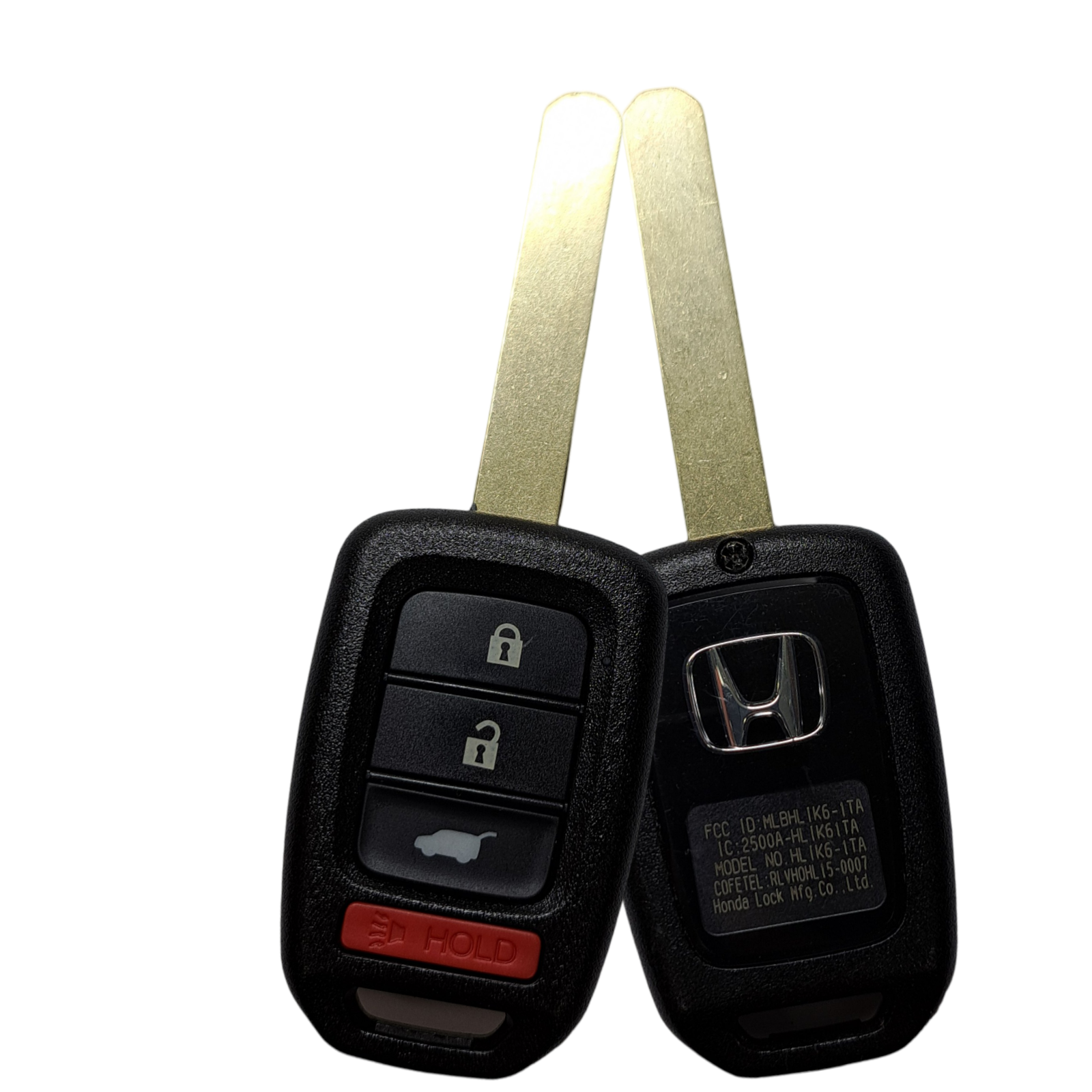 2014-2019 Honda CR-V / HR-V / 4-Button Remote Head Key / PN: 35118-T7S-A00 / MLBHLIK6-1T (OEM Refurb)