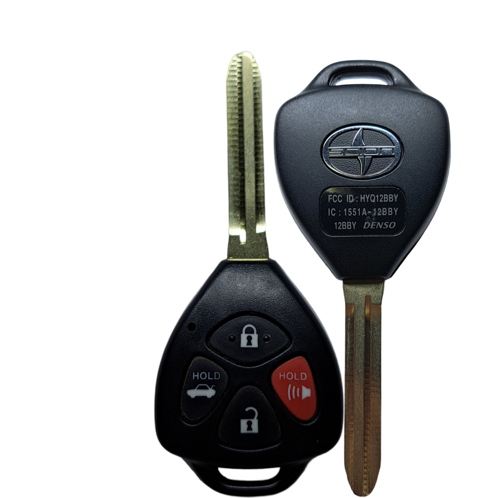2013-2015 Scion FR-S / 4-Button Remote Head Key / PN: SU003-01445 / HYQ12BBY (G Chip) (OEM Refurb)